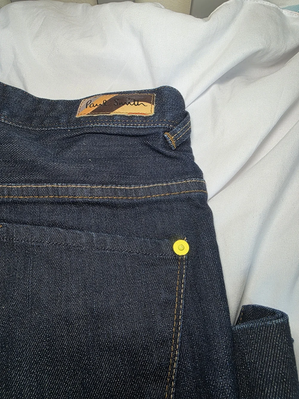 Paul Smith Vintage Early 2000s Men's Dark Wash Wide Legged Denim Size 28